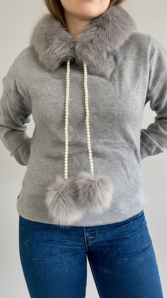 SUDADERA POMPON