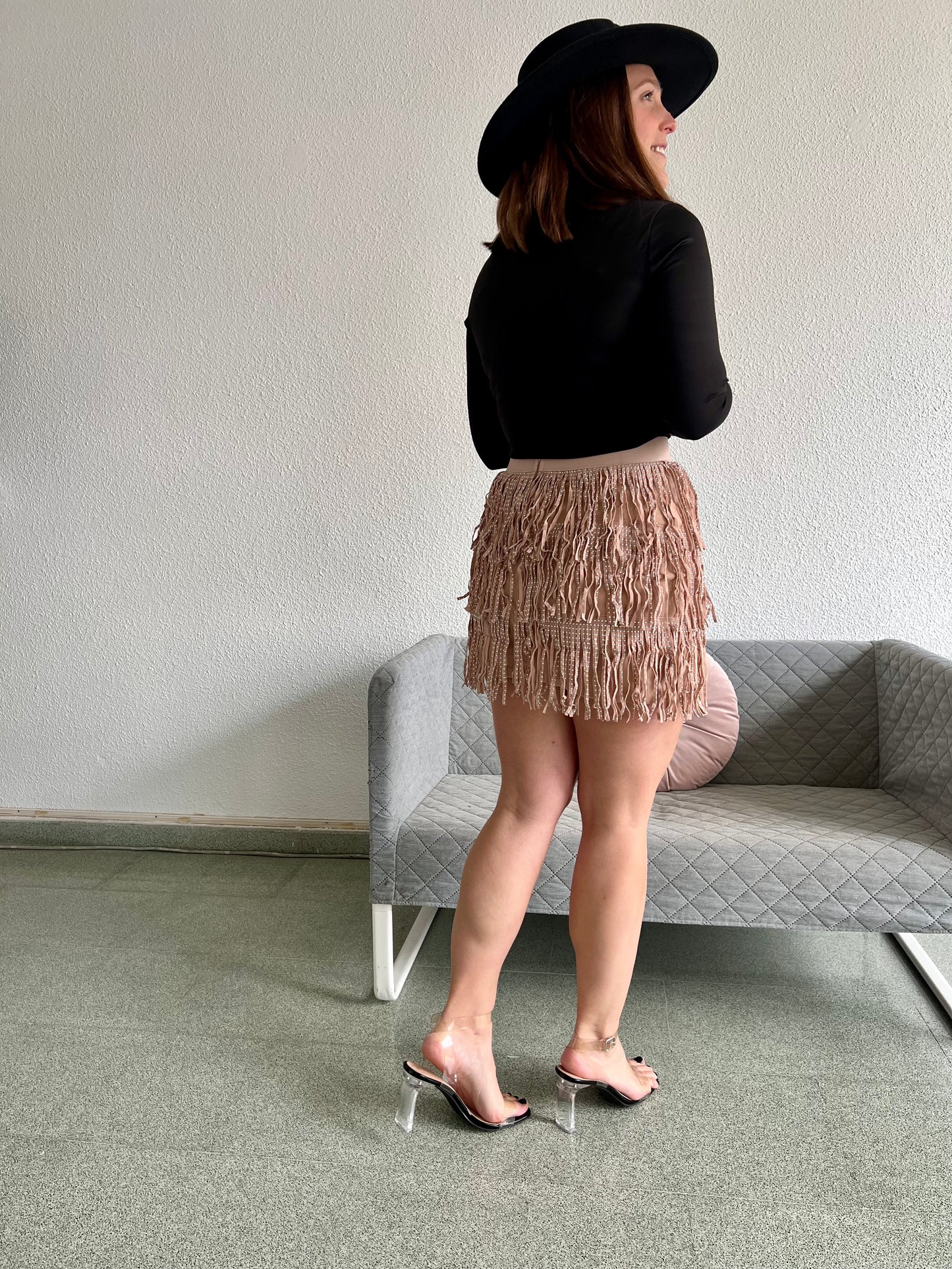 Falda flecos