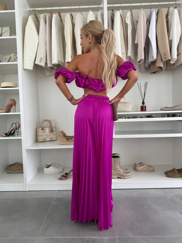 Conjunto plisado