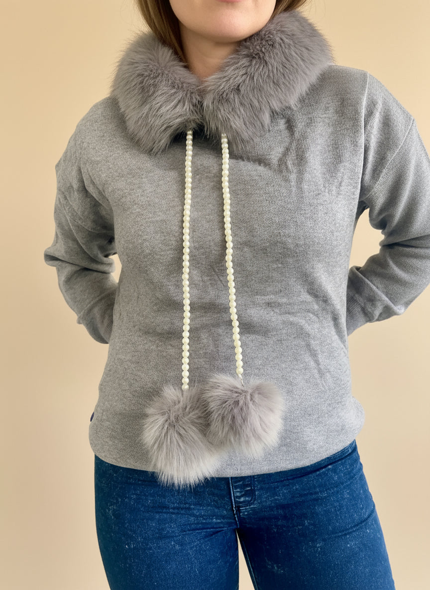 SUDADERA POMPON