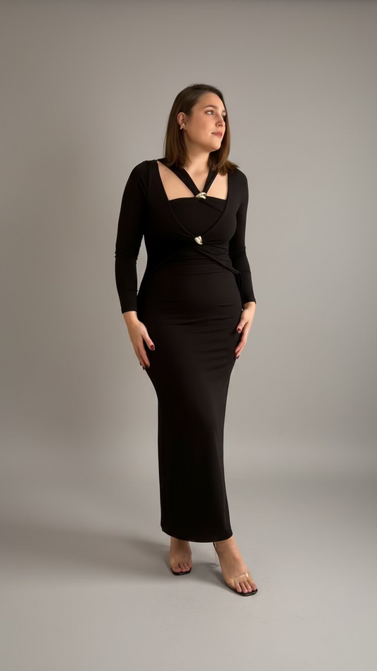 VESTIDO HEBILLAS