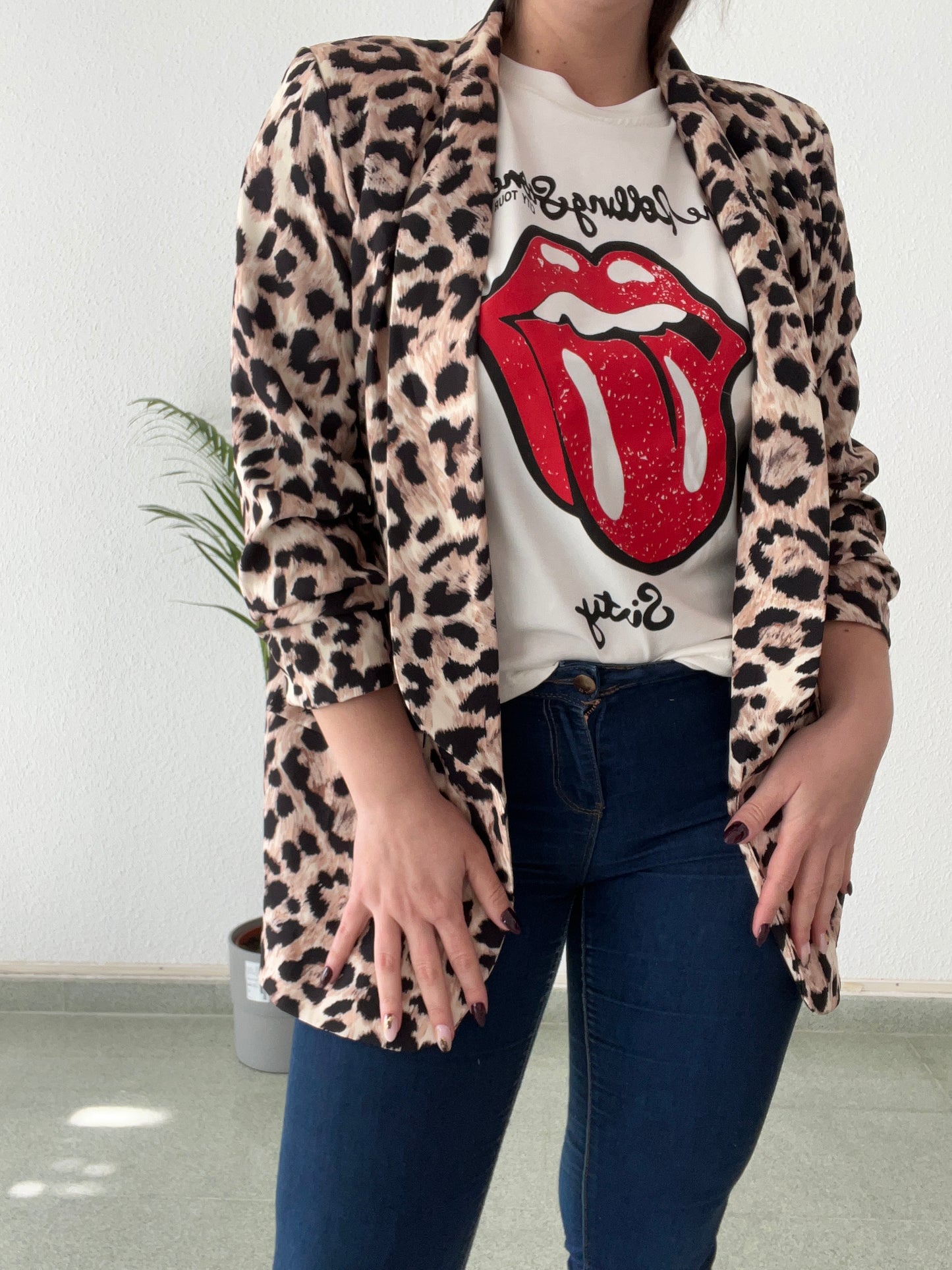 Blazer animal print