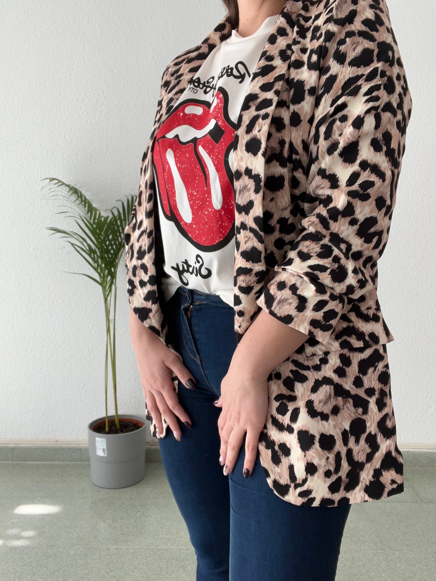 Blazer animal print